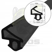 shumee Tesnilo za PVC okna S-1019 roplasto črno 1m