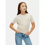 Calvin Klein Jeans Majica Mono Mini Badge LV1CKSJA30 Bež Regular Fit