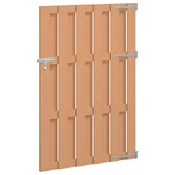 Vrtna vrata 100 x 150 cm WPC i aluminij Smeda