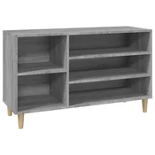 Vidaxl Omarica za čevlje siva sonoma 102x36x60 cm inženirski les