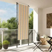 Vanjska roleta žuto-bijela 100 x 270 cm od tkanine i celika