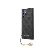 GUESS GUHCS22LGF4GGR silikonski ovitek za Samsung Galaxy S22 Ultra 5G - siv