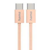 Hama HAMA Data Fabric USB-C kabel 1m oranžen