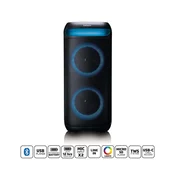 LENCO Bluetooth zvucnik za zabavu, LED svjetla, 100 W, TWS uparivanje