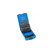 HOEGERT Set HSS svedrov v plastični škatli Split Point 1-10mm, 19-delni