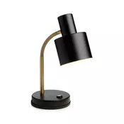 Halo Design 746927 - Stona lampa VOGUE 1xE27/40W/230V crna/mesing