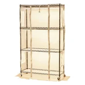 VEVOR Notranji rastlinjak 4-nadstropni stalak za rastline z rastno lučjo 90x35x150 cm