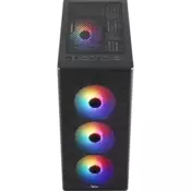 Formula računalno kućište - FG-06 AR (crno, s prozorom, 4x12 cm ARGB ventilator, 1xUSB3.0, 2xUSB2.0)