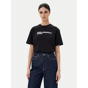 Karl Lagerfeld Jeans Majica A1W17005 Črna Relaxed Fit