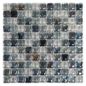 Mozaik May Crystal Mosaic Lovely Grey, (2,5x2,5 cm), sjaj i mat, dekor