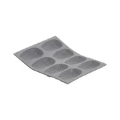 Silicone mold for 8 madlenes, 21 x 17.6 cm - de Buyer brand