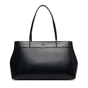 Ročna torba Calvin Klein Ck Croc Snap Large Tote LV04F3904G Črna