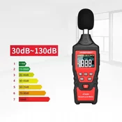shumee DECIBELMEETER SONOMETER MERILNIK HRUPA A/C FILTER USB 30-130 dB 125ms GRAF