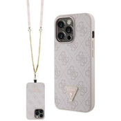 Guess GUHCP13XP4TDSCPP iPhone 13 Pro Max 6.7 pink hardcase Crossbody 4G Metal Logo (GUHCP13XP4TDSCPP)