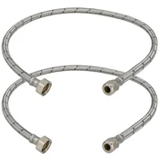 shumee Fleksibilni priključek 3/8” 1/2” za vpenjalne sisteme 80 CM komplet 2 kosov