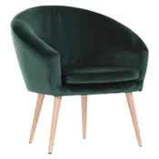 Carryhome FOTELJ, temno zelena tekstil