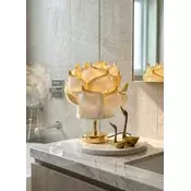 OPVIQ Stona lampa belo - zlatna MAG0009