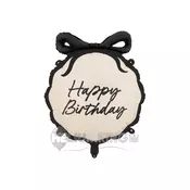 PartyDeco Foliasti balon - Happy Birthday 47,5 x 45 cm