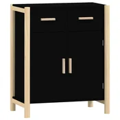 Komoda crna 62 x 38 x 75 cm od konstruiranog drva