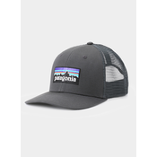 Kape Patagonia P-6 Logo Trucker Hat - forge grey