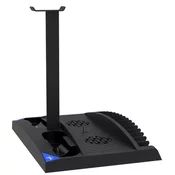 iPega P5013 polnilec in hladilna postaja za PS5 in kontroler PS5/PS Move