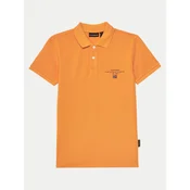 Napapijri Polo majica Elbas 5 NP0A4G4NA701 D Oranžna Regular Fit