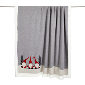 X-Mas DEKORATIVNA ODEJA 150/200 cm siva, zelena, rdeča