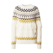 PATRIZIA PEPE Pulover MAGLIA kari/pastelno rumena/majnica/črna