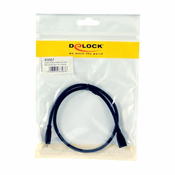 DELOCK Delock podaljšek USB Mikro B-m Mikro B-ž 0,5m črn 83567, (21028193)