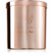 Crystallove Crystalized Scented Candle Citrine & White Tea dišeča sveča 220 g