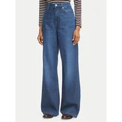 BOSS Jeans hlače 50569156 Modra Wide Leg