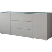 XXXL Komoda Vera, Siva, Z Osvetlitvijo