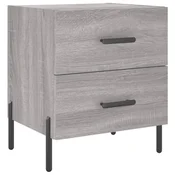 Vidaxl Nočna omarica siva sonoma 40x35x47,5 cm inženirski les