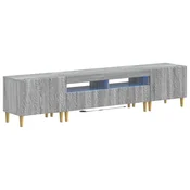 vidaXL 5-delna LED TV omarica Siva Sonoma Inženirski les