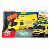 SOS Iveco vozilo hitne pomoci sa zvukom i svjetlom, 18 cm - Dickie Toys