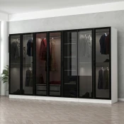 Hanah home Ormar Kale 315x210x52cm Belo-Crni