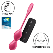 Satisfyer Love Birds 2 - pametna, vibracijska gejšina kroglica (roza)