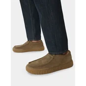 CLARKS Čevlji na vezalke Torhill  oliva
