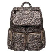 tiba+marl previjalni nahrbtnik alto nylon brown leopard
