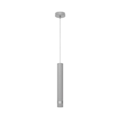 LED Luster na sajli TUBA 1xGU10/6,5W/230V siva/mat krom