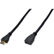 Digitus Digitus HDMI Prikljucni kabel [1x Muški konektor HDMI - 1x Ženski konektor HDMI] 3 m Crna