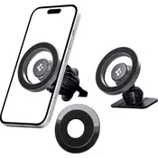 Nosilec SPIGEN MFT13 MAGNETIC MAGSAFE DASHBOARD & VENT CAR MOUNT SILVER (ACP08314)