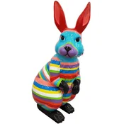 Casa Padrino luxury decorative sculpture rabbit multicolored H. 220 cm - Huge garden sculpture - XXL decorative sculpture - XXL decorative figure - XXL animal figure
