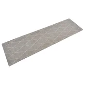 Vidaxl Kuhinjska preproga pralna rombi 45x150 cm žamet