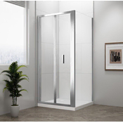 POLYSAN Elegantni pravokotni zložljivi tuš EASY 800x900mm, univerzalno levo/desno odpiranje