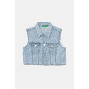 Otroški jeans brezrokavnik United Colors of Benetton 22P6CJ011