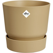 elho greenville okrogel cvetlični lonec 25 cm - Golden Sand