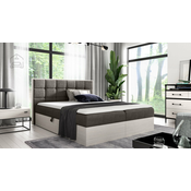 Boxspring postelja Wood 1 - 160x200 cm - nordijski tik
