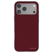 Silikonski črni ovitek za Apple iPhone 18 Pro Max - Burgundy red