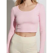 Sinsay - Pamucna bluza sa dugim rukavima - begonija